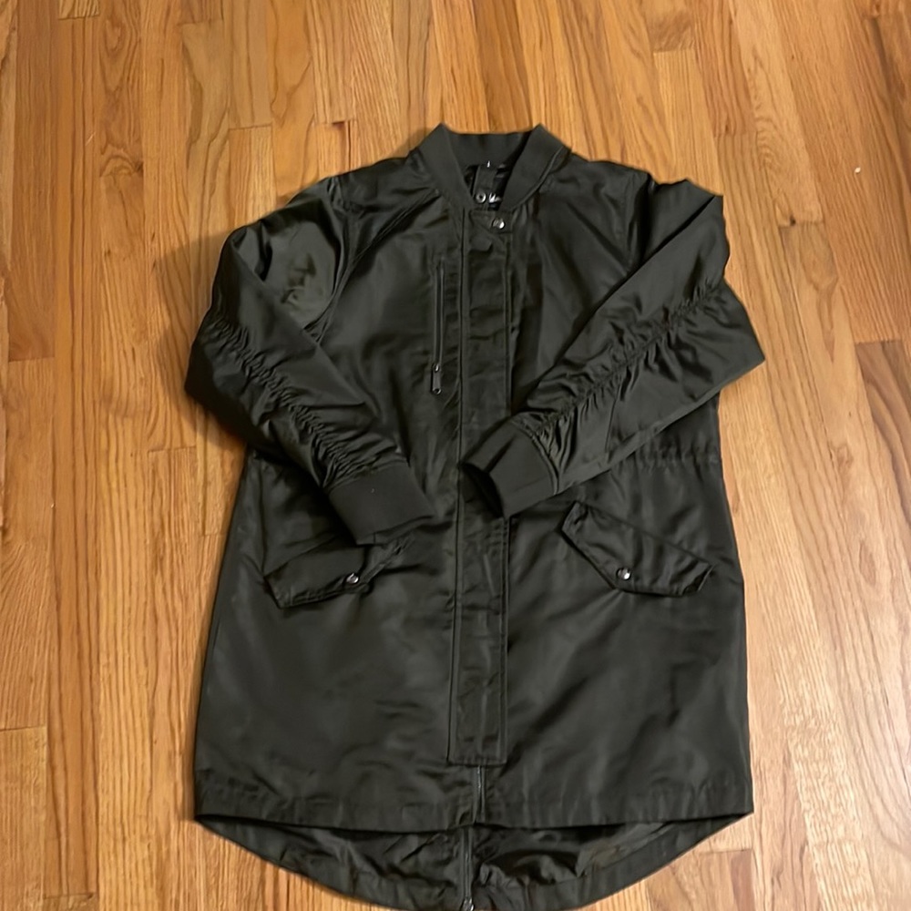 Sam Edelman coat jacket medium olive color like new